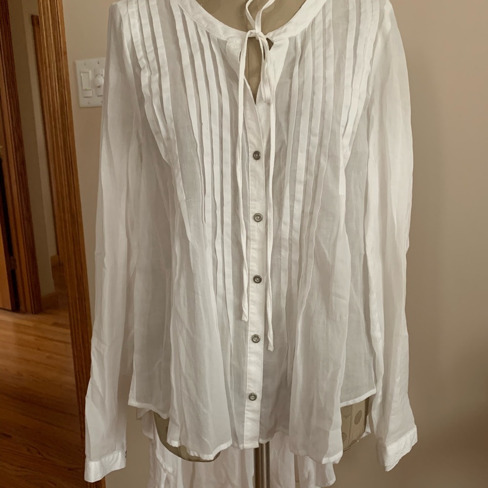 Free people high low blouse top s/p